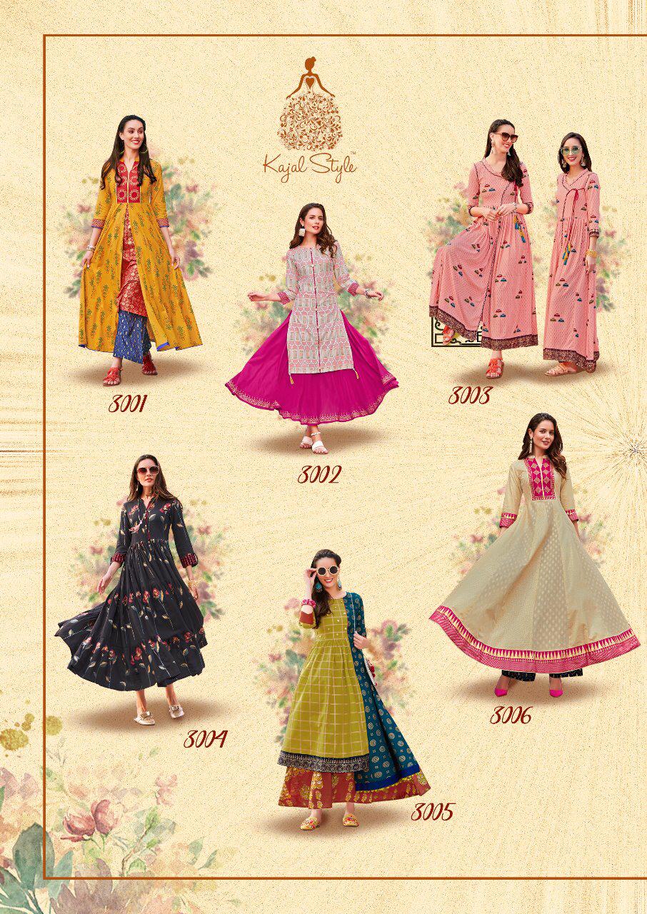 F.Season's Vol.3 Kajal Style Heavy Rayon Long Kurti F.Season's Vol.3 Kajal Style Heavy Rayon Long Kurti